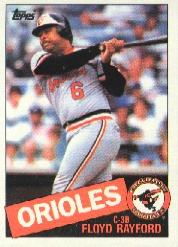 1985 Topps Baseball Cards      341     Floyd Rayford